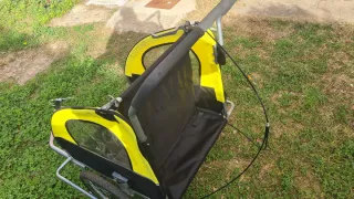 Remolque bici amarillo