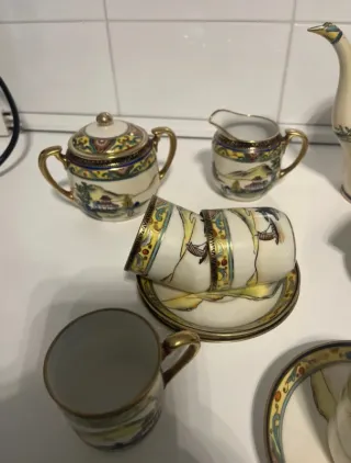 Juego de té japonés vintage