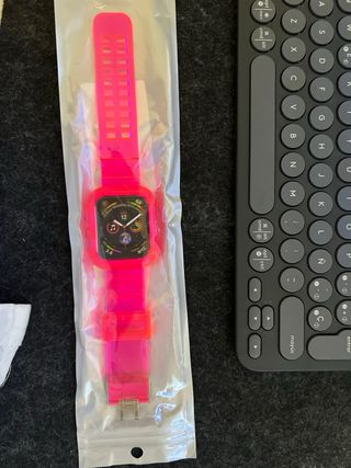 Correa Reloj Fluorescente Rosa.