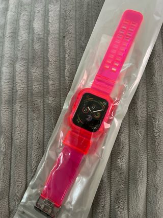 Correa Reloj Fluorescente Rosa.