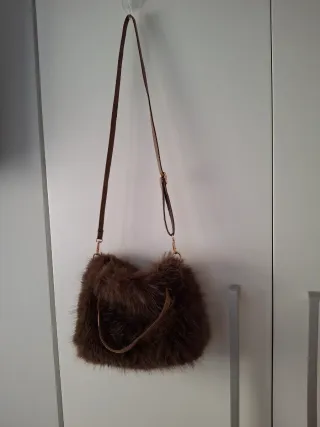 Bolso Piel Sintética Marrón 24x17x9