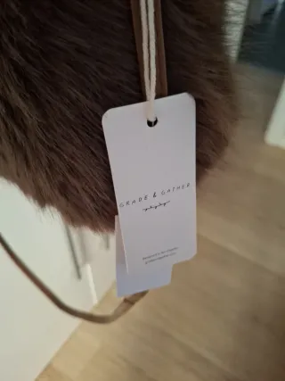 Bolso Piel Sintética Marrón 24x17x9