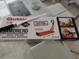 Tabla Jamonero Quttin con Cuchillo