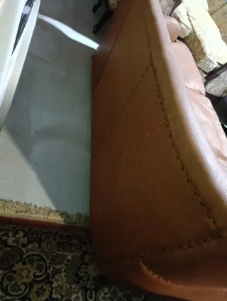 Sofá de 3 plazas en piel