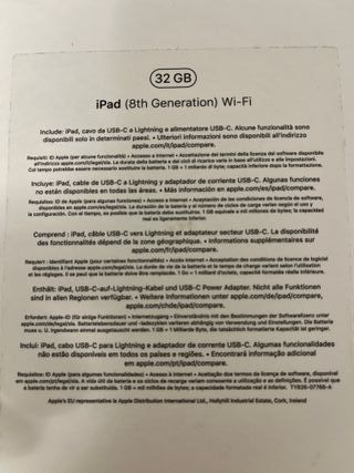 iPad 8ª Gen 32GB Blanco/Negro