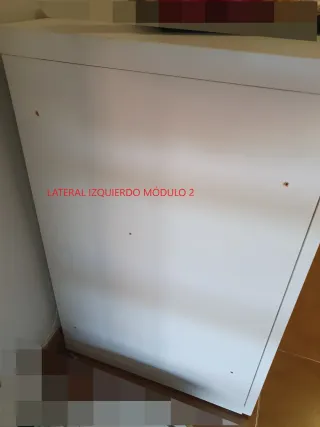 Conjunto de muebles de salón blancos