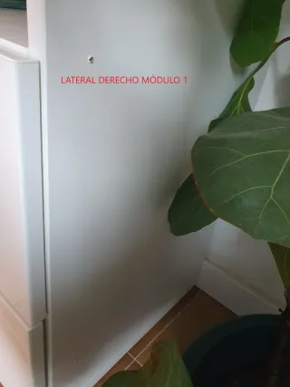 Conjunto de muebles de salón blancos