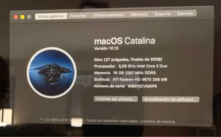 IMAC 27 2009 3.06GHz 16GB RAM
