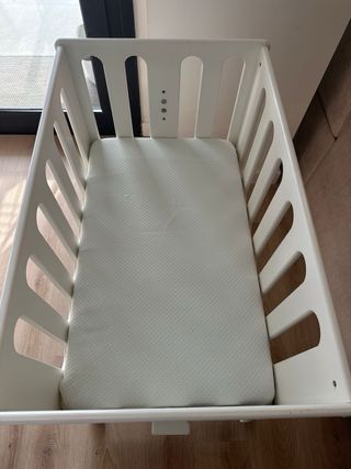 Minicuna madera blanca