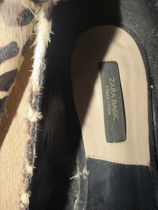 Zapatos planos Zara Basic animal print