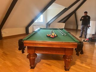 Mesa de billar americano de madera
