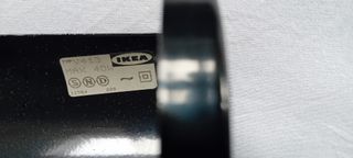 2 Lámparas Pared Ikea LOD Negras