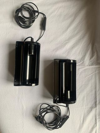 2 Lámparas Pared Ikea LOD Negras