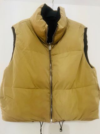 Chaleco mujer reversible abrigo