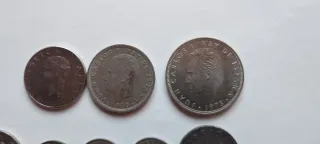 Lote monedas antiguas España, Francia, Italia