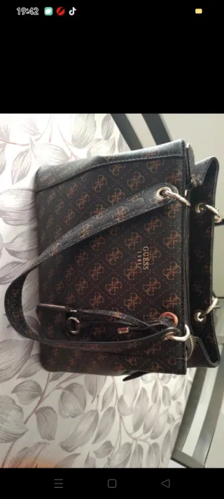 Borsa Guess marrone/oro