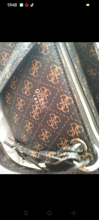 Borsa Guess marrone/oro