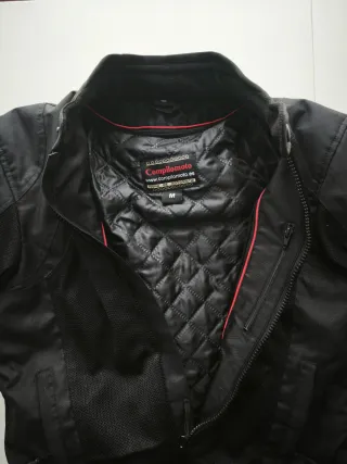 Chaqueta de moto cordura negra