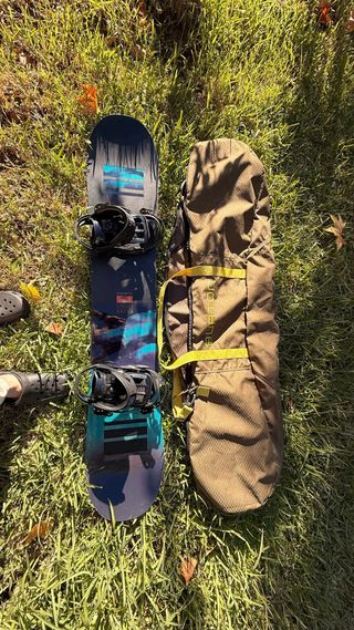 Tabla Snowboard con Fijaciones y Bolsa