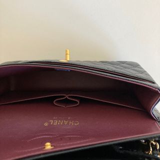 Borsa in stile Chanel caviar nera