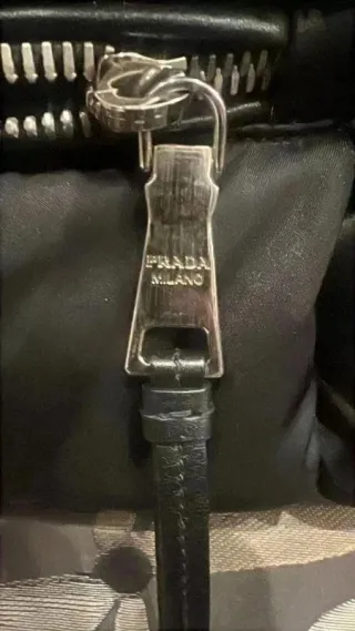 Bolso Prada Azul Nylon Acolchado