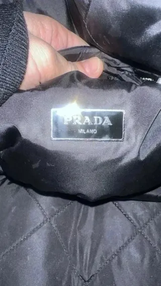 Bolso Prada Azul Nylon Acolchado