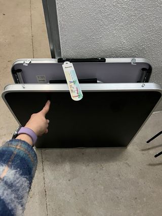 Tavolo e 4 Sedie da Campeggio Pieghevoli