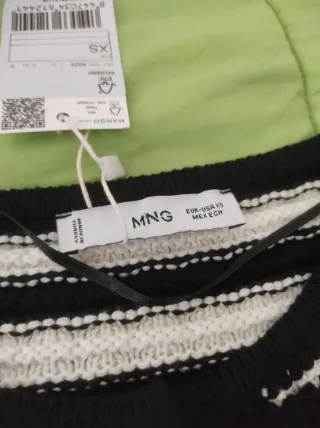 Cárdigan rayas botones joya