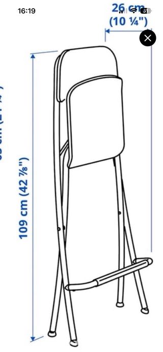 1 Taburete plegable 63cm alto