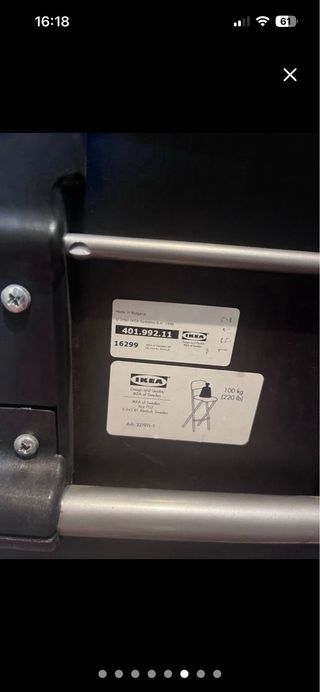 1 Taburete plegable 63cm alto