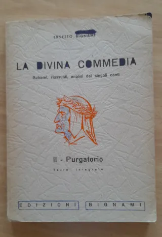 Due libri La Divina Commedia (paradiso-purgatorio)