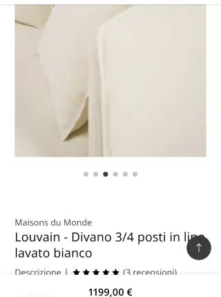 Divano tessuto 3/4 posti.come nuovo