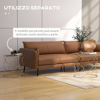 Set di 2 Tavolini da Salotto Impilabili Art Deco,