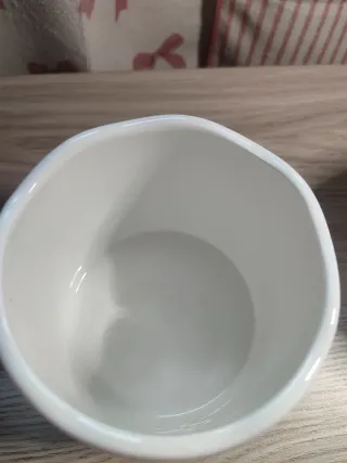 Set 2 tazze ceramica fiori rosa