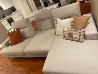 Divano NUOVO Poltronesofà Beige Tessuto