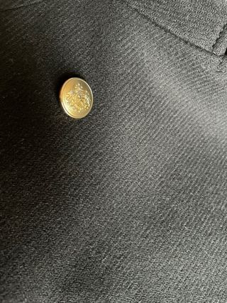 Abrigo Chaquetón Lana Zara Negro