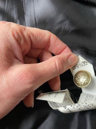 Abrigo Chaquetón Lana Zara Negro