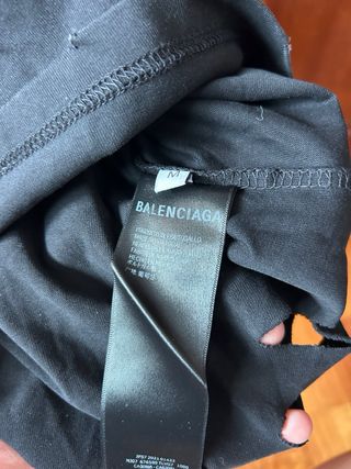Camiseta Balenciaga Rota Negra