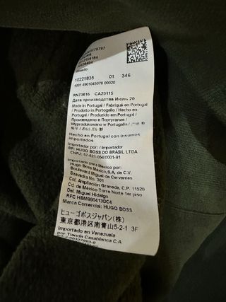 Sudadera BOSS Verde Oliva con Capucha