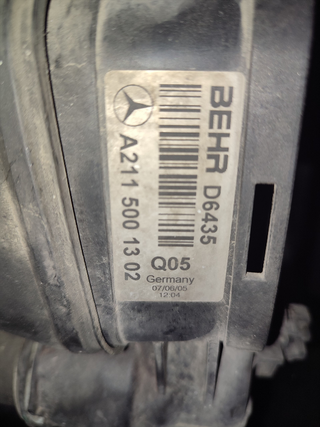 RADIADOR AGUA MERCEDES CLASE E (W211) BERLINA