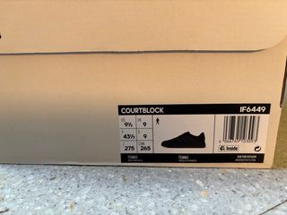 Zapatillas Adidas Courtblock Negras Talla 43 1/3