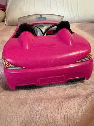 Coche Barbie Rosa Descapotable