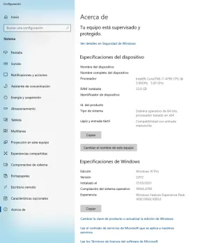 Ordenador Intel i7, 32GB RAM, Geforce RTX 2060