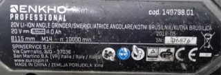 Smerigliatrice angolare ENKHO a batteria