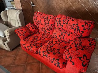 Sofá 2 plazas estampado floral