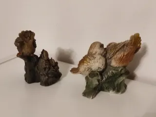 Coppia decorazioni uccellini