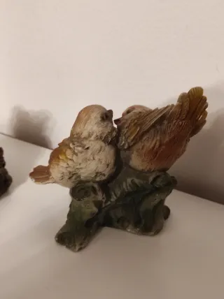 Coppia decorazioni uccellini
