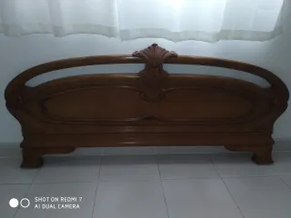 Cabecero de cama de madera maciza caoba