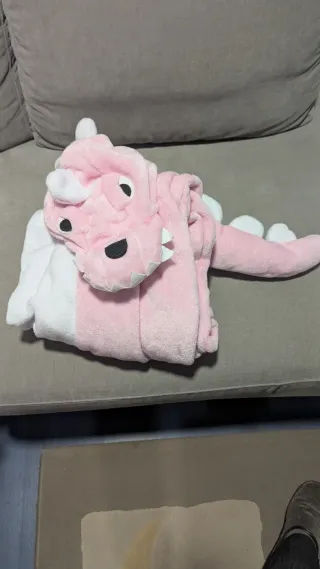 Disfraz dinosaurio rosa