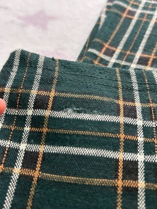 Pantalones de cuadros verde oscuro